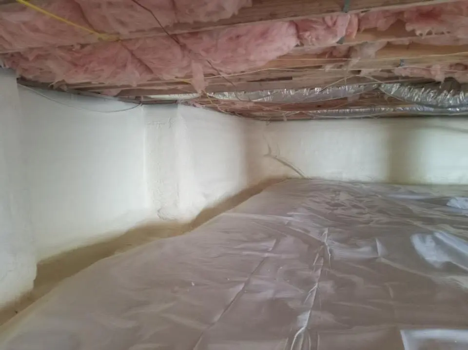 Crawl space encapsulation with closed-cell spray foam for Spray Foam Roofing in Iroquois Point